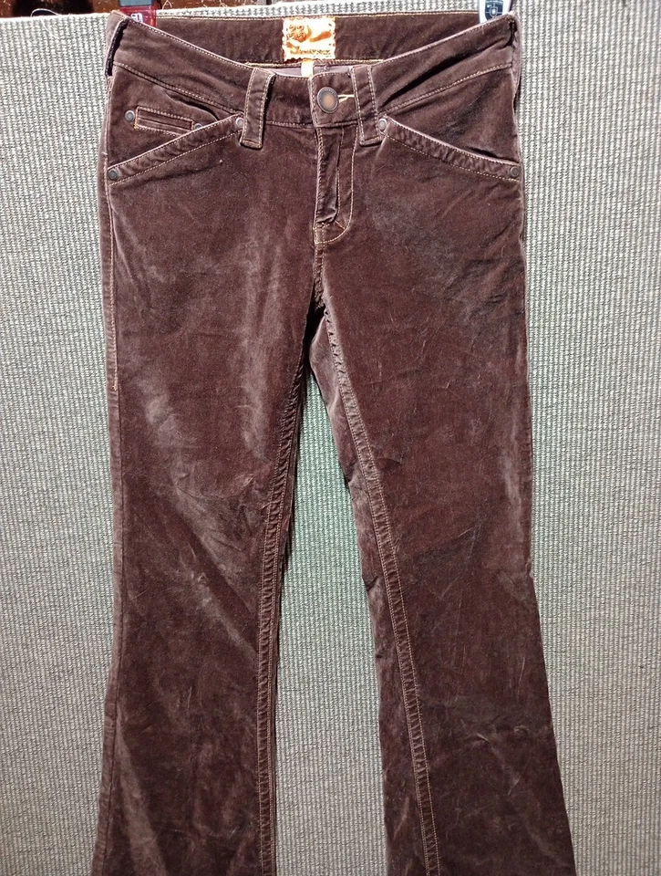 Twill Twenty Two Women’s Brown Pants Size 26 / 28 Low Rise Flare Stretch - Image 4 of 4