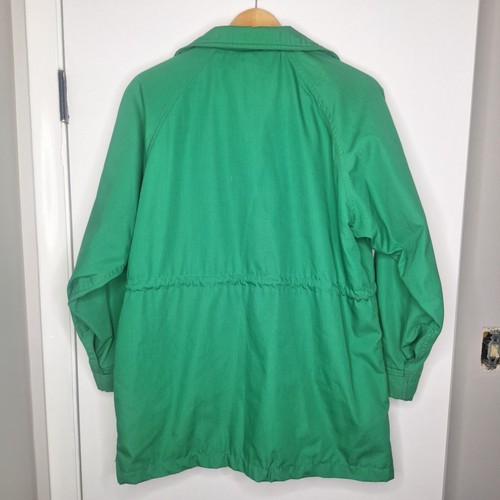 Giacca vintage sentieri di montagna donna verde medio tasche a quadri zip intera - Foto 6 di 8