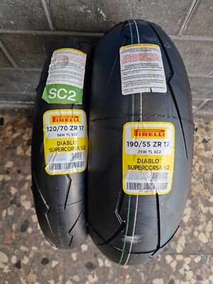 Coppia 120/70 ZR17 58W 190/55 ZR17 75W PIRELLI DIABLO SUPERCORSA