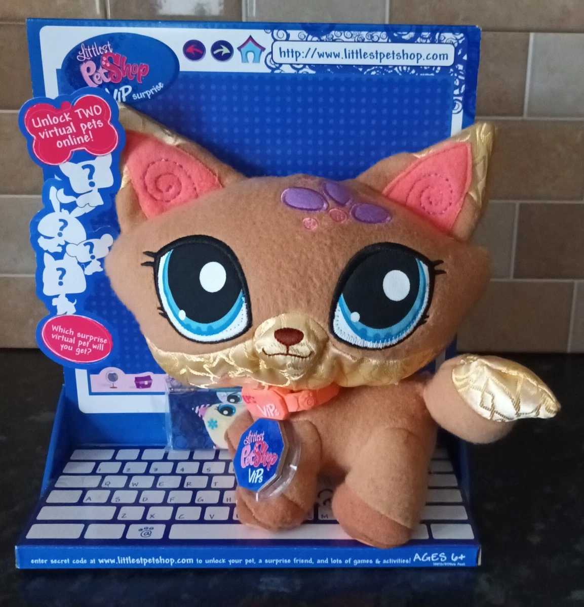 Littlest Pet Shop VIP Pet Fox Plush Soft Toy Only Not Online BNIB