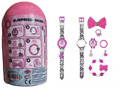 Surprise Girl Watch Jewellery Set Surprises Inside Pack of X2