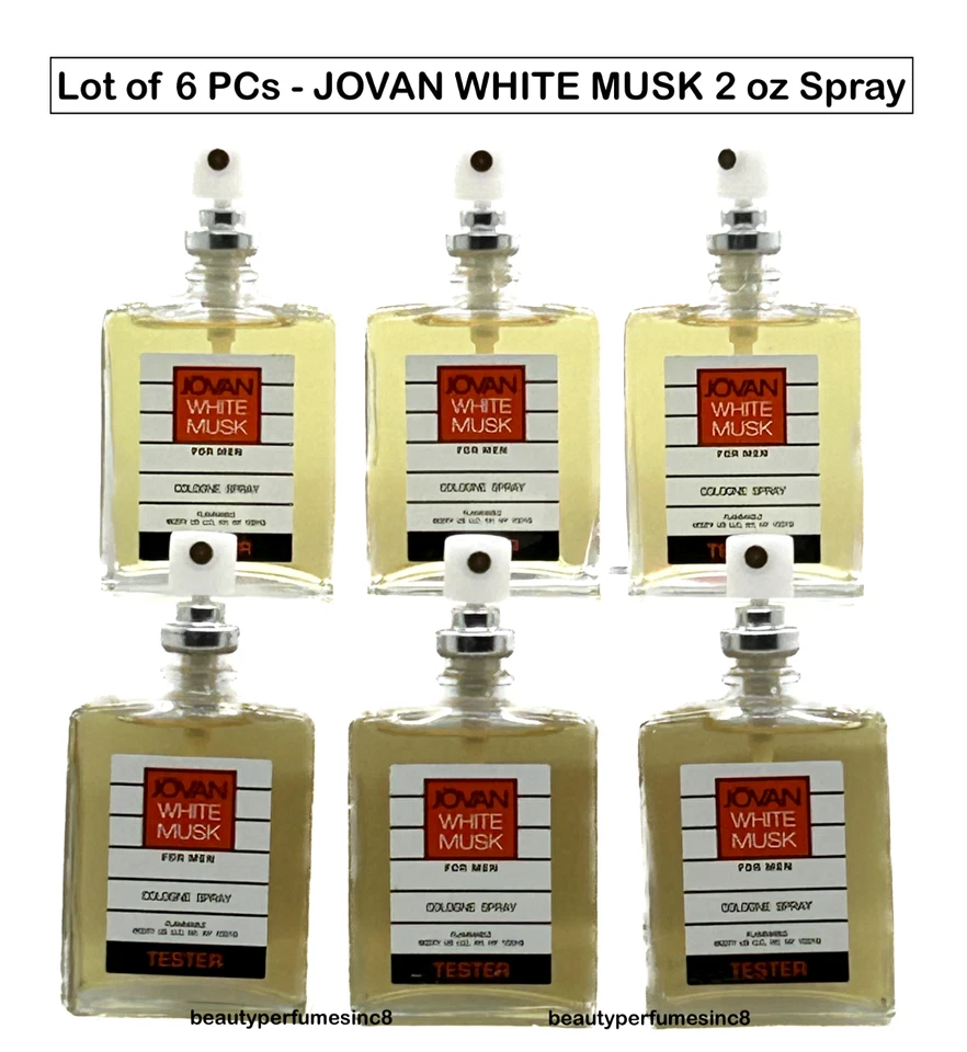 JOVAN WHITE MUSK por Coty Colonia para Hombres 2 OZ eau de parfum spray (2 oz x 6 piezas) Foto 2 de 2