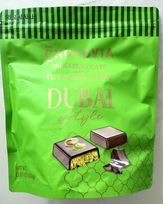 Dubai Milk Chocolate with Pistachio & Kadaif by Chocovia  450g 16OZ