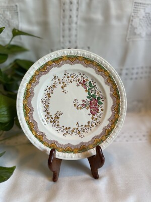 Copeland Spode Chatsworth 8  Plate Centurion Shape England Floral Vintage 