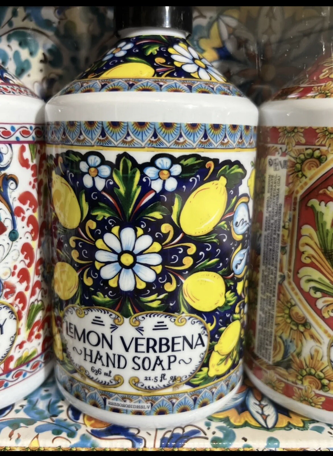 HAND SOAP COLLECTION SICILIAN DERUTA 4 PACK 21.5 FL. OZ. WITH PUMP