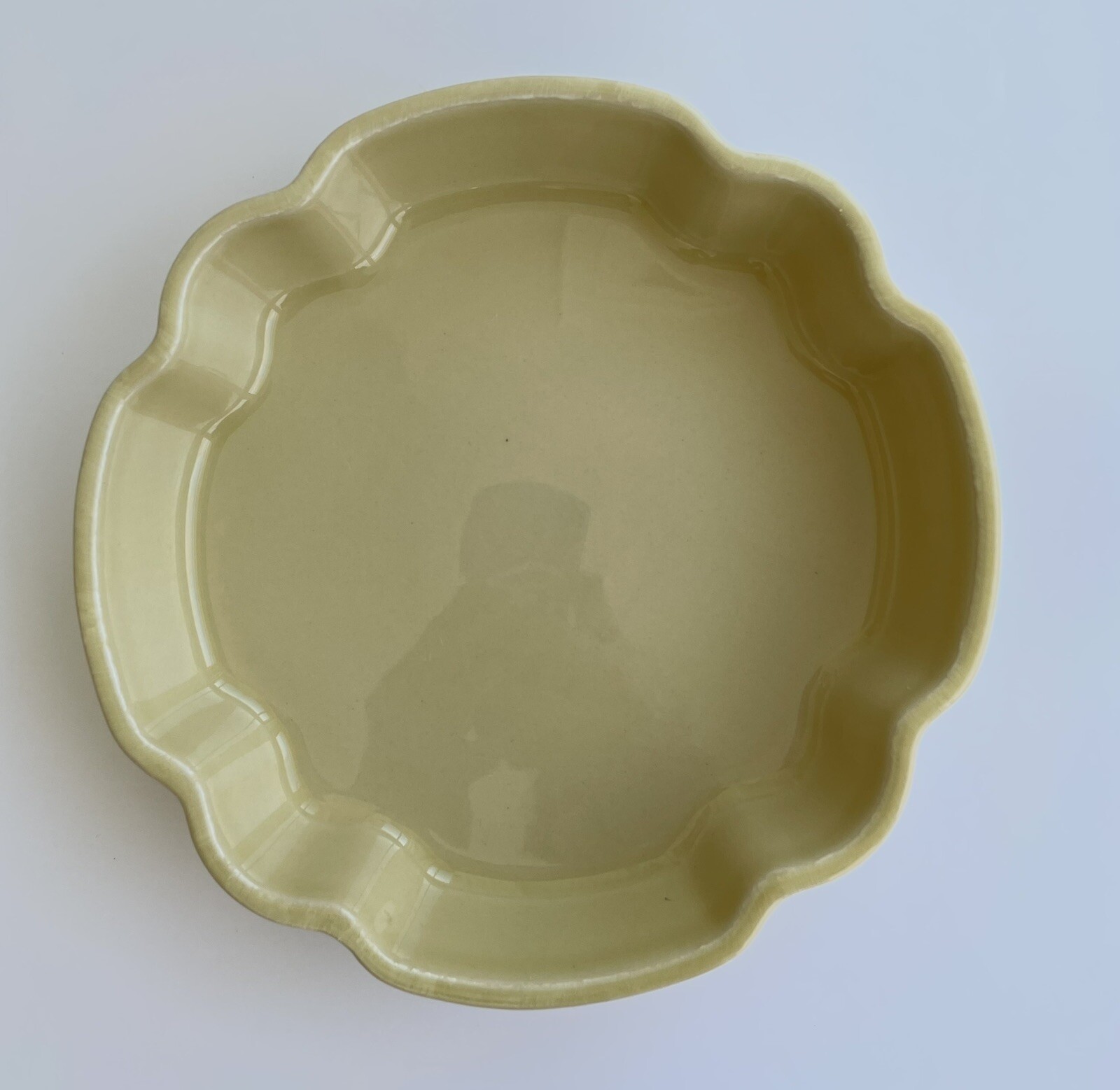 Stoneware by Grestel Fluted Baking Dish Gold Taupe Portugal 8.25"