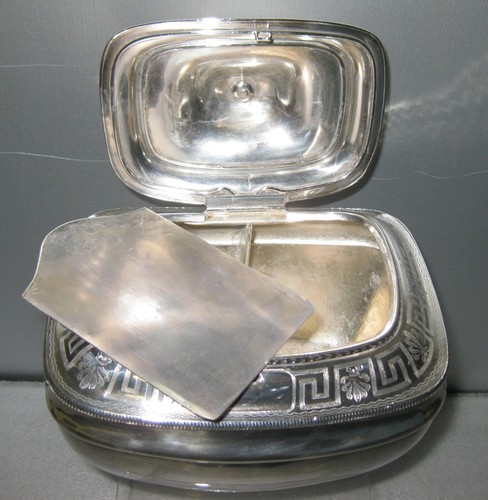 RARE SHEFFIELD ANTIQUE TEA CADDY c.1800s - Picture 6 of 12