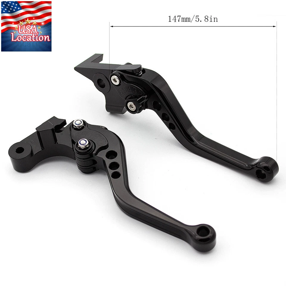 For Suzuki DR650S/DR650SE 1994-2020 Brake Clutch Levers CNC Short Adjustable USA - Image 3 of 4