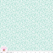 Riley Blake FLOWER ARTISTS HOME 4776011A Blue Pink Floral LIBERTY Quilt Fabric