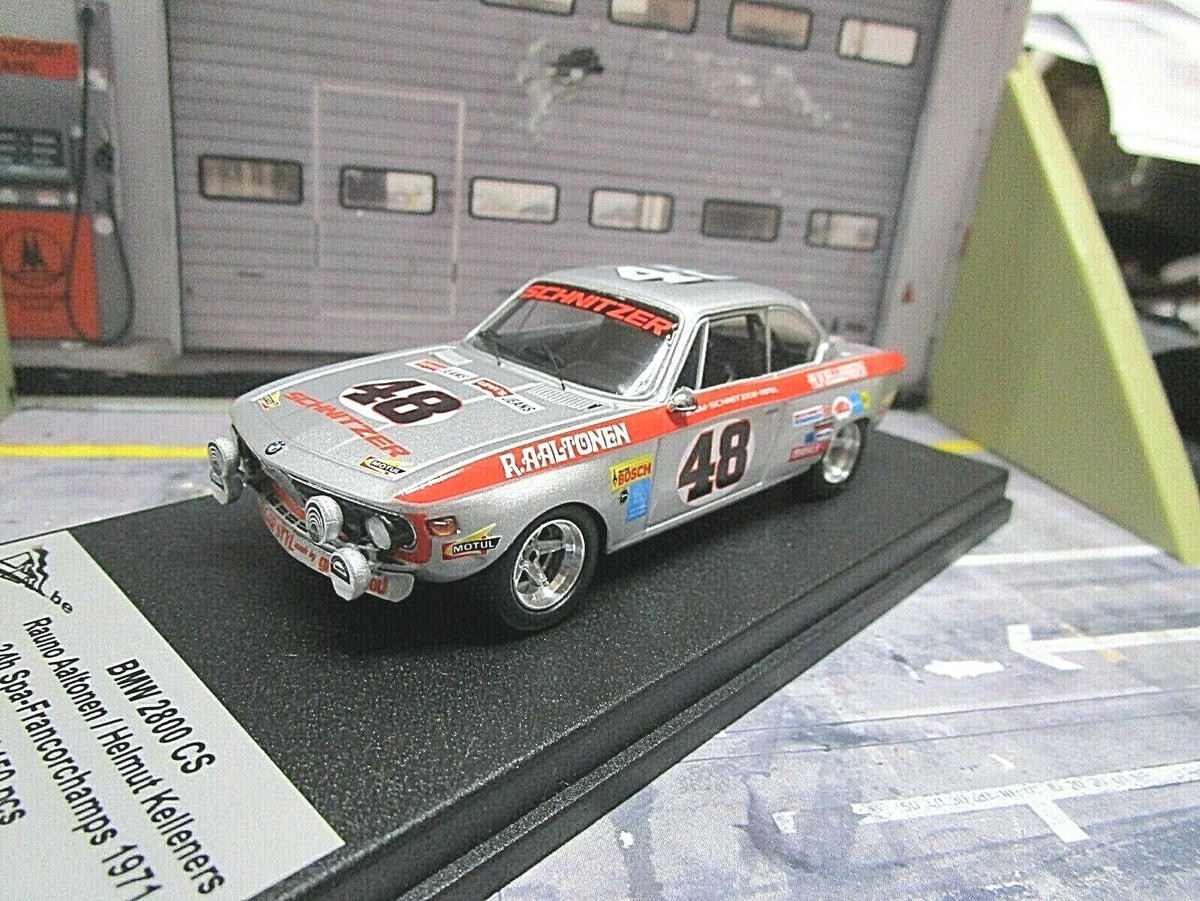 1971 BMW 2800 CS 24h Spa #48 Aaltonen Kelleners Carver Levi's Sc Trofeu 1:43 1971 BMW 2800 CS 24h Spa #48 Aaltonen Kelleners Carver Levi's Sc Trofeu 1:43
