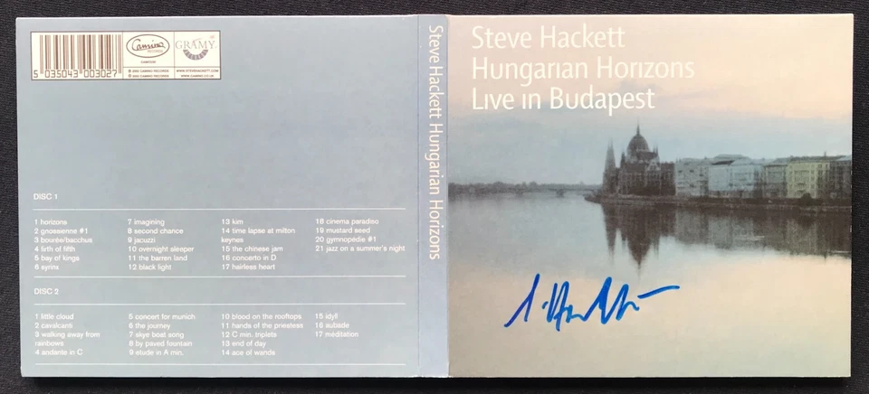 STEVE HACKETT signed/autographed HUNGARIAN HORIZONS (Live In Budapest) CD NM - Image 2 of 3