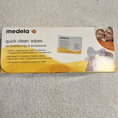MEDELA Quick Clean Wipes For Breastpumps and Accessories Pack of 40