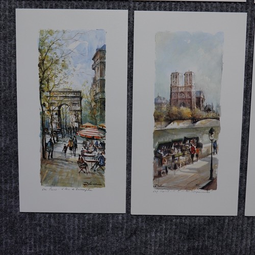 Vintage 10 Lucien Delarue Paris Lithograph Prints 11x6 Unframed 541 - 550 **READ - Picture 5 of 23
