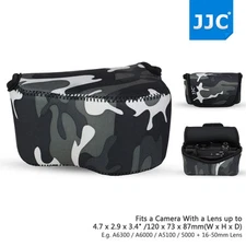 Camera Pouch Case Bag for Sony A6500 A6400 A6300 A6000 A5100 A5000 +16-50mm Lens