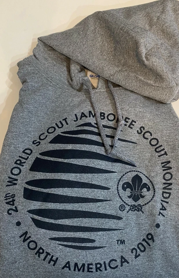 2019 WORLD SCOUT JAMBOREE AUTHENTIC HOODED SWEATSHIRT-NEW - Image 2 of 4