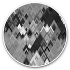 2 x Vinyl Stickers 20cm (bw) - Colourful Abstract Tribe Fun  #38379
