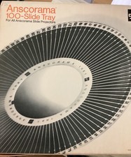 GAF ANSCORAMA 100 SLOT TRAY WITH 2" X 2" With 100 SLIDES