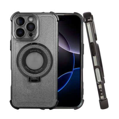 Für Apple iPhone 16-Pro-Max Stoßfest Luxus Magnet Silikon Cover-Schutz