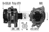 Messmer Lichtmaschine Generator 100A 14V FüR Toyota Yaris 1.33 Vvt-I
