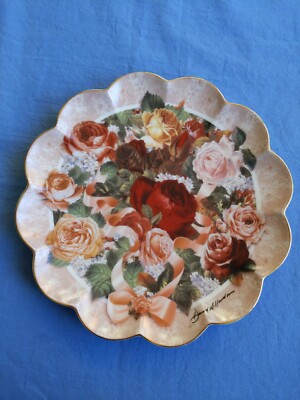 Sammelteller Blumen D.Willamson Limited Edition England ''Victorian Rose Bouquet''