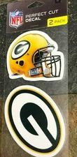 Perfect Cut Decals - Two Pack - Best Quality - Great Color - Green Bay Packers