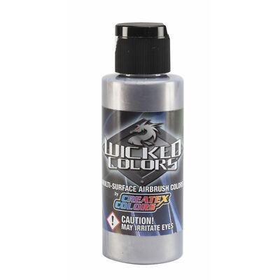 (120,23 /1l) Createx Wicked W351 Silver 480ml Airbrush Farbe