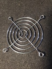 3 In. Chrome Metal Computer PC Fan Grill Mounting Finger Guard Protection