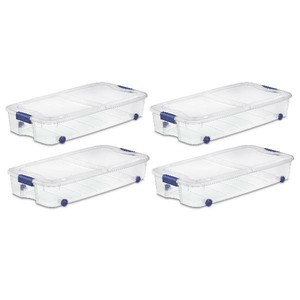 clear under bed storage bins
