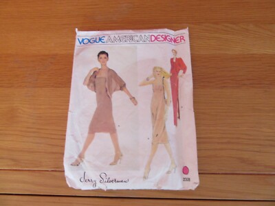 Vintage Schnittmuster 80er Jahre Jenny Silverman Vogue Abendkleid & Jacke