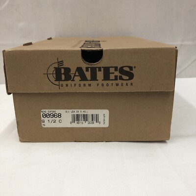 Bates Men's Black Oxford Shoe for Military Uniform Size 9.5 Metal