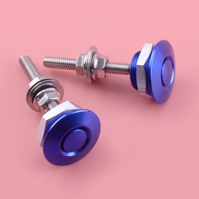 2x Car Quick Release Bumper Latch Push Button Bonnet Hood Pin Lock Clip Kit