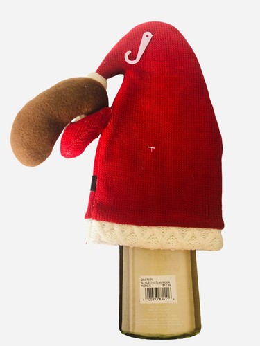 St Nicholas Square Santa Claus Liquor Wine Bottle Cover NEW Christmas Gift Idea - Picture 3 of 3