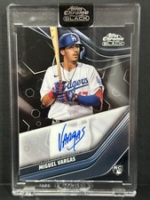 2023 Topps Chrome Black MLB Dodgers RC Miguel Vargas Base On-Card Auto