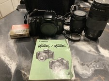 Canon EOS Rebel X S 35mm SLR Film Camera w/Canon EF 35-80m, 75-300mm,50mm Filter
