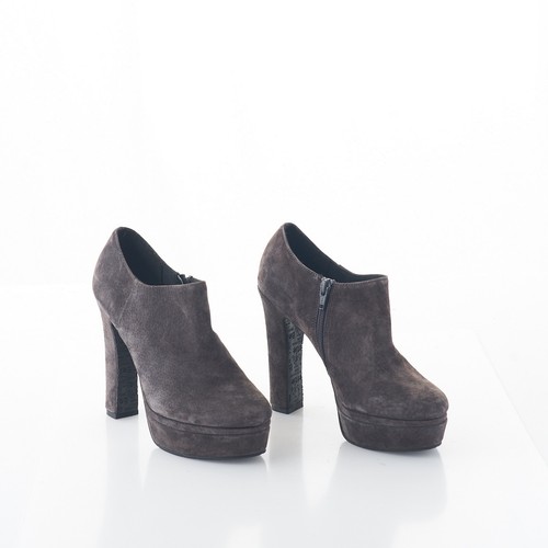 Bertie Suede Leather 5” High Heel Side 