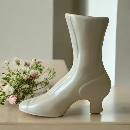 Vintage Red Wing Pottery Boot 651, Planter Vase -Collectible Ceramic Shoe, Home