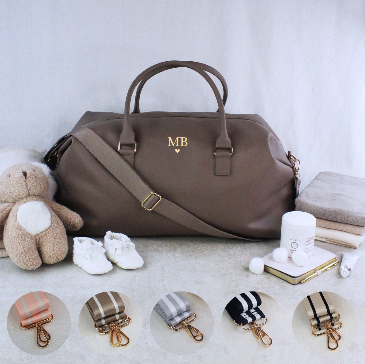 Personalised Maternity Bag Monogram Hospital Bag Baby Changing