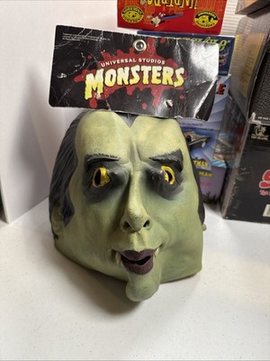 Vtg 1997 Dracula Rubber Latex Adult Halloween Mask Universal Monsters Studios