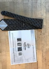 Valentino Men's Silk Tie Black Gray Geometric Abstract Pattern Made In Italy COA