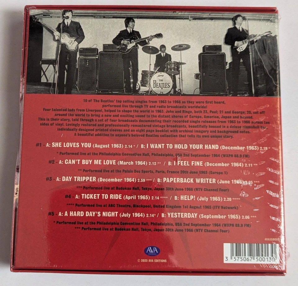 Beatles - Singles Collection: Limited 7" Red Colored Vinyl Boxset SEALED Lennon - Image 2 of 4