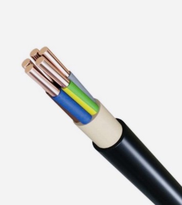 NYY-J  Erdkabel,Elektrokabel, Elektroleitung NYY-J 5x2,5 mm²  Schwarz 25m