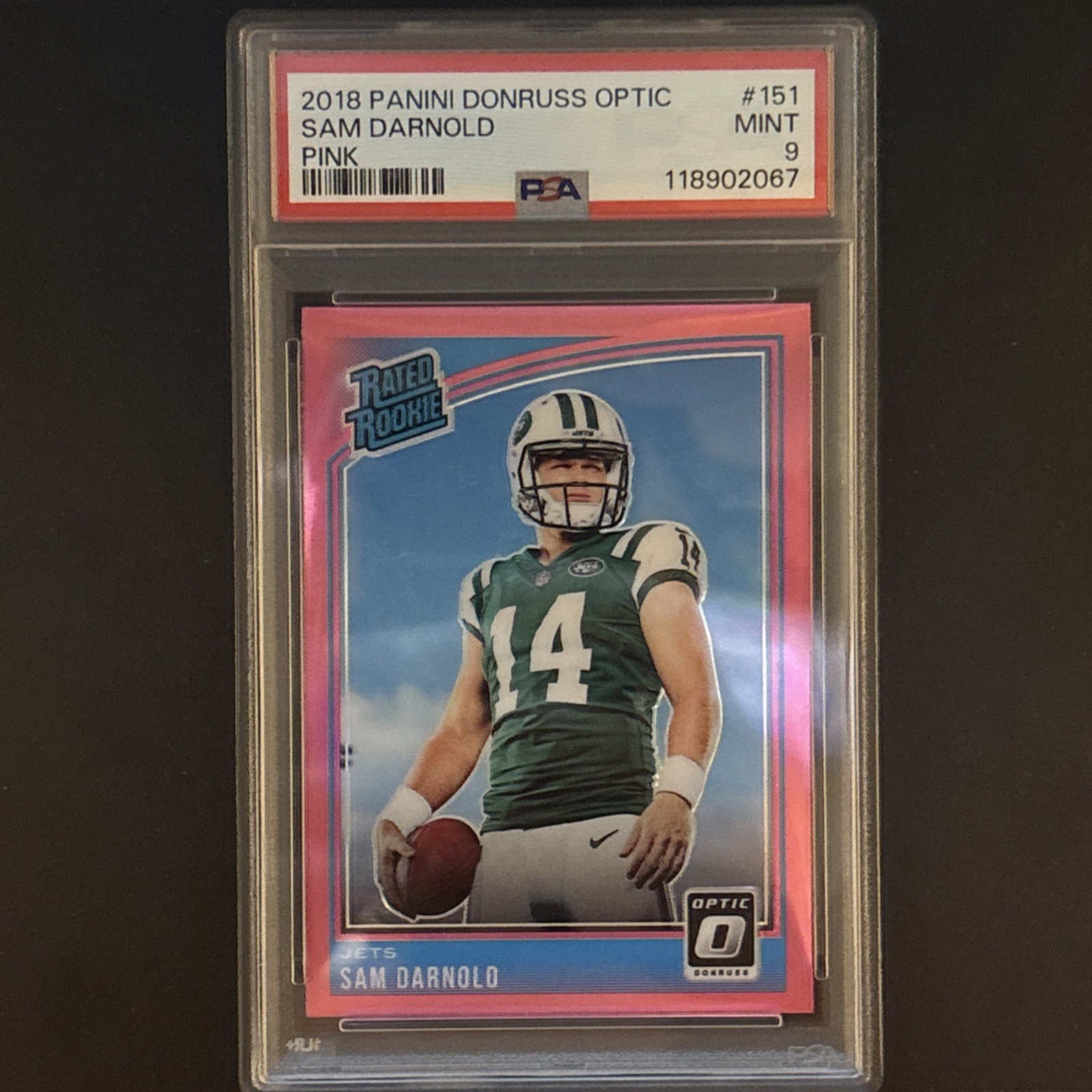 Sam Darnold Panini Donruss Optic #151 Pink