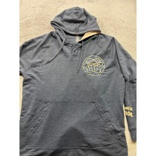 Houston Astros Cooperstown Collection Henley Hoodie Mens XL Blue True Fan MLB
