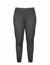 Eileen Fisher Pull-On Tweedy Double knit Organic Cotton slouchy Slim Pants Sz L