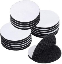 Round Self Adhesive 16 Pack 1.5 inch Hook Loop Tape Dots with Super Sticky