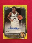 TOUNDE YESSOUFOU 2026 BOWMAN CHROME Yellow Mojo AUTO /75 Baylor Bears