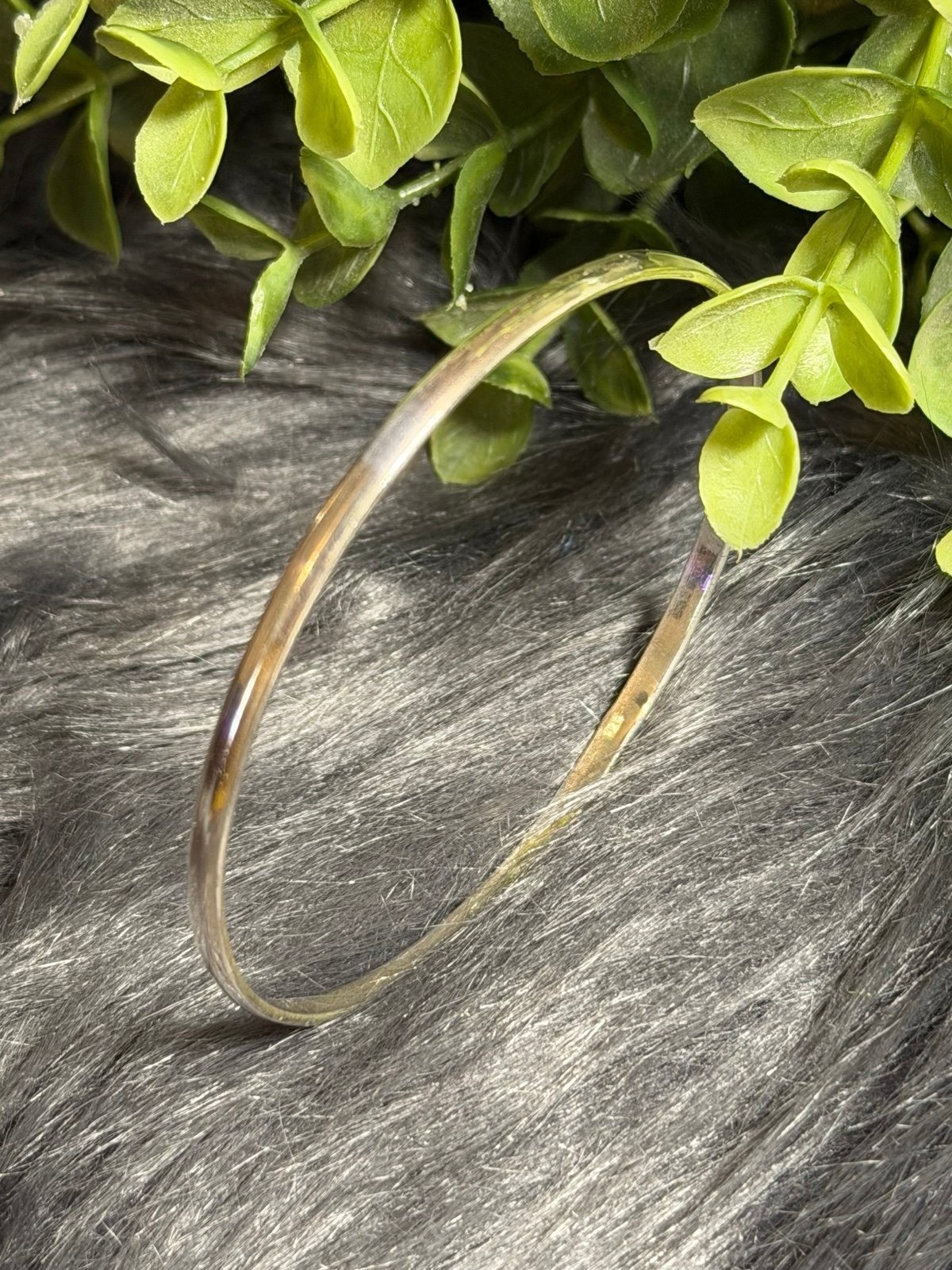 Silver 925 Thin Bangle - image 3