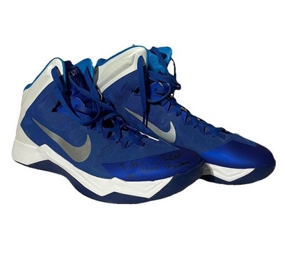 Nike Zoom HyperQuickness Men 15 Blue Basketball Athletic Shoes Sneakers