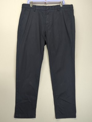 Massimo Dutti Mens Tapered Fit Pants 36 Navy Fits 39x29