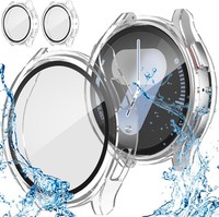 SchutzhüLle FüR Galaxy Watch 7 44Mm Wasserdicht HD GehäRtetes Glas Transparent